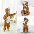 thumbnail image 4 of Cartoon Animal Shape Pajama Unique Shape Loose Long Sleeve Nightshirt for Bedroom, 4 of 5