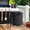 Black, variant on BAYUELSWU 20Lb Propane Tank Cover & Side Table, Wicker Propane Tank Cover Table, Propane Tank Storage Box Hideaway Design for Patio & Deck (Brown)