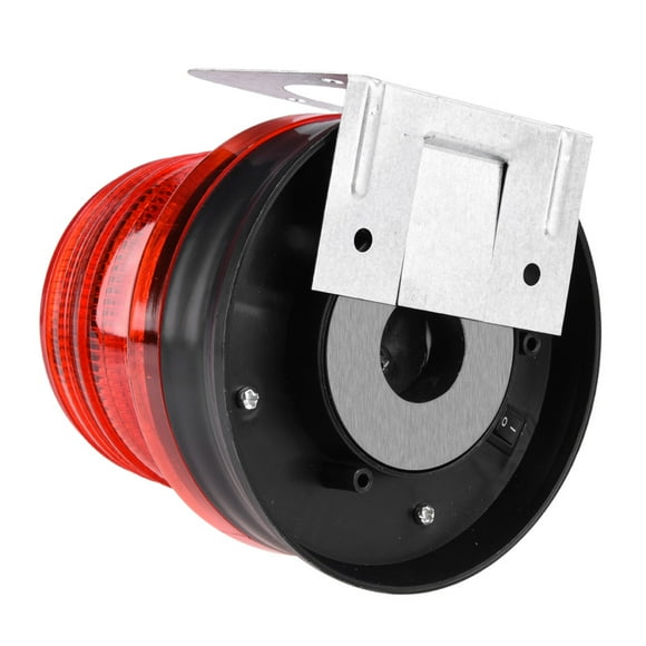 Lampe Solaire Clignotante, 800-1000 Mètres de Distance Visible Lampe de Secours de Voiture Automatique en Silicium Monocristallin 2V 180MA Lampe de Secours, pour Camion de Pompiers
