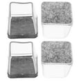 thumbnail image 2 of WRISTBIQUE Furniture Leg Protectors Transparent 4Pcs 1.2x1.2x1.2in, 2 of 11