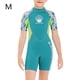 thumbnail image 2 of Sela de buceo 2.5mm Neopreno Durable manga corta pantalones cortos niños niños trajes de buceo Mono surfeando Cuerpo fresco Sensación de trajes de trabajo Verde M sidaley OD003680-07, 2 of 7