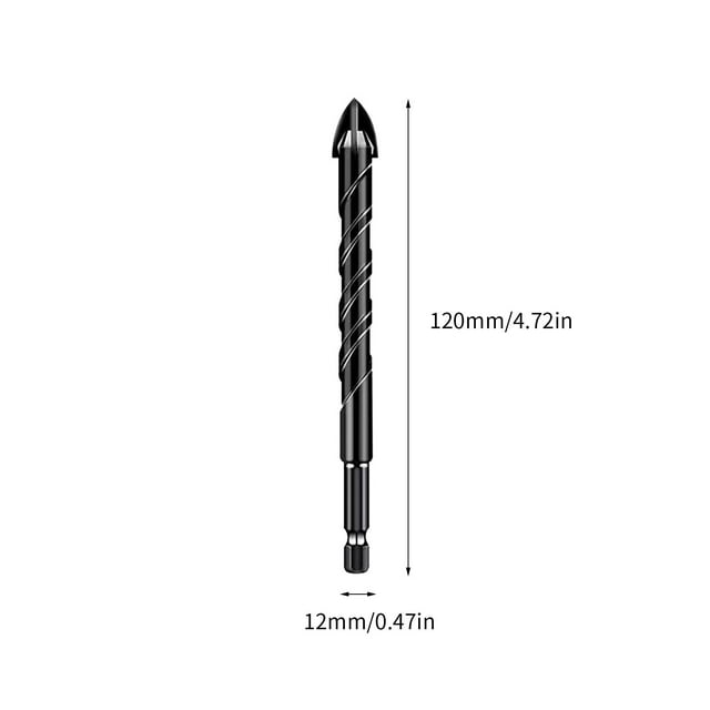 Ceramic Tile Drill Bits Cross Four Blade Drill Bit Ceramic Tile Hexagonal Handle Brick Wall Cement Ceramic Perforated Drill Drill Bit for Ceramic Tile