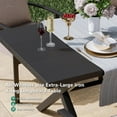 thumbnail image 3 of Kullavik 9 Pieces Dining Sets For 8,Rattan Wicker Chairs & Swivel Chairs,Large Iron Longboard X-leg Table W/ Parasol Hole,Outdoor & Indoor Patio Dinging Set For Patio,Backyard,Garden,Poolside-Sand, 3 of 5