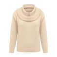 thumbnail image 4 of UrbanFashion Women’s Elegant Cowl Collar Knit Sweater Casual Stylish Pullover Top, 4 of 7