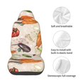 thumbnail image 4 of Daiia Cute Vegetables Printed Car Seat Cover - Waterproof & Sweatproof - Universal Fit, Machine Washable, Non-Slip - Seat Protector for Car, Truck, SUV, Van (1 Pack), 4 of 5