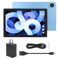thumbnail image 2 of Office Tablet, HD Tablet US Plug 100-240V Cota Core CPU 10.1 Inch IPS  for Family Blue, 2 of 8