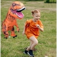 thumbnail image 3 of Disfraz inflable de dinosaurio TO.BE.NO.1 de T-Rex para adulto, marrón, 3 of 7