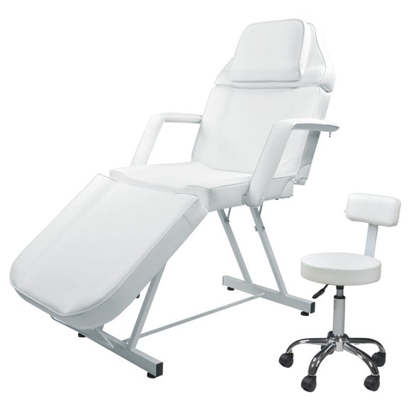 Silla Facial Reclinable Sillon Nanofort  Cama Masaje Spa Blanco