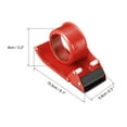 thumbnail image 2 of Unique Bargains Distributeur de Ruban d'Emballage 2 Pieds' Coupeur de Rubans Lourds Scellant Réglable, Rouge, 2 of 5