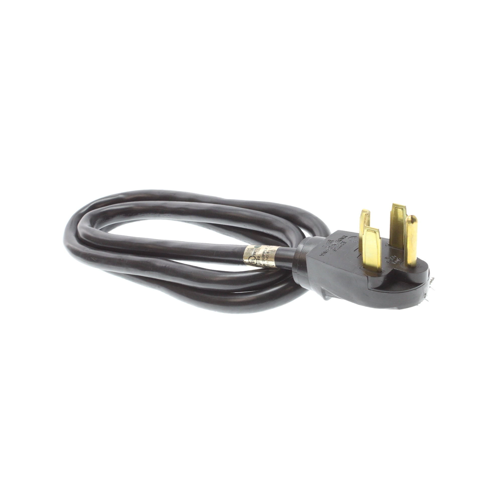 American Insulated Wire A5434006BL Dryer Cord w/ Plug, 30A, NEMA 1430P