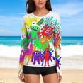 thumbnail image 6 of Garten of Banban Women's Sunscreen Shirt Long Sleeve Workout Tops Crewneck Soft Comfy Tees Casual T-Shirt S, 6 of 7