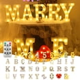 thumbnail image 3 of Light Up Letters ,LED Letters Lights Sign Alphabet and Number Big Lights Letter for Party Birthday Bar Battery Powered Christmas Decor Letter Lights, 3 of 3