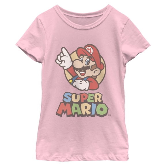Girls Nintendo Here We Go Classic Pose T Shirt