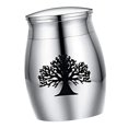 thumbnail image 3 of Cremation Memorial Urn Storage Urn Jar Remembrance Memories Openable Pet Urn Tree pattern, 3 of 7