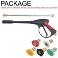 thumbnail image 3 of Replacement Pressure Washer Gun with Extension Wand,M22 14mm Fitting, 5 Nozzle Tips, 40 Inch, 4000 PSI, 3 of 6