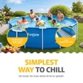 thumbnail image 3 of Funsicle 15' x 48" Outdoor Activity Round Frame Above Ground Swimming Pool Set, 3 of 9