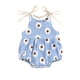 thumbnail image 1 of Gibobby Mamelucos para bebe niña Mono con tirantes para niñas, mono con cuello Halter, estampado de animados de de verano, ropa para recién nacidos de 0 a 24 (Azul, 3-6 Meses), 1 of 5