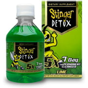 Stinger Detox 5X 7-Day Extra Strength Permanent Drink  Lime Flavor  8 FL OZ