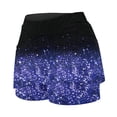 thumbnail image 4 of Women's Running Shorts 2 In 1 High Waisted Flowy Running Butterfly Shorts Summer High Elastic Gym Shorts Tennis Skorts Shorts with Drawstring, 4 of 6