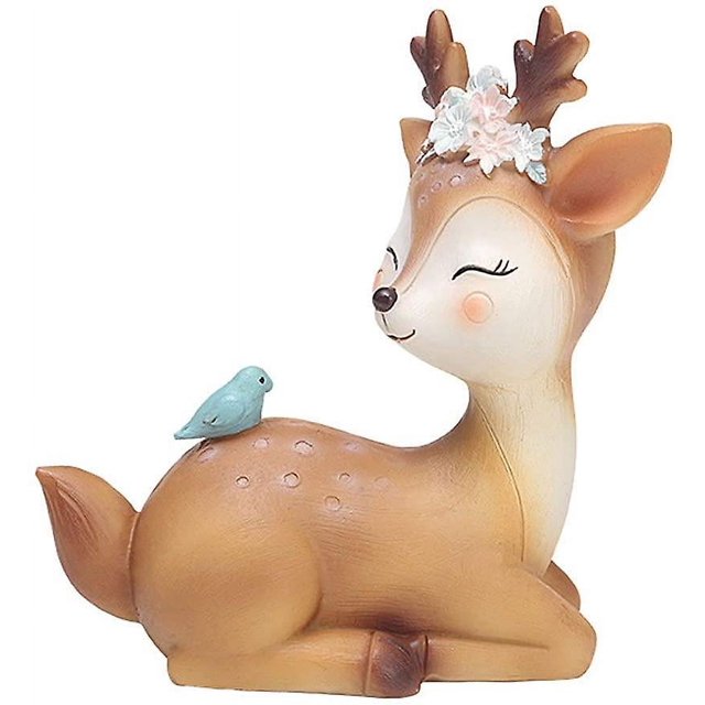ER Estatuilla de reno, estatuilla de ciervo y alce, estatuilla de animales de Navidad, estatuilla decorativa, estatuilla de Navidad, decoración para fiesta de Navidad, mesa oso de fresa Electrónica