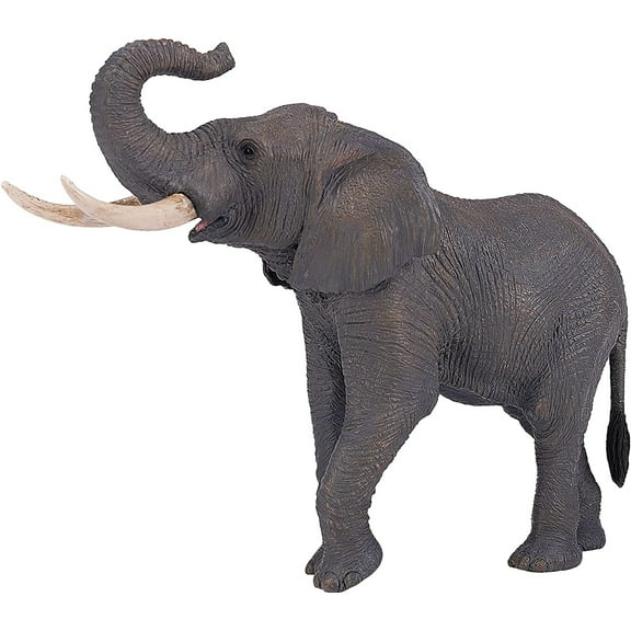 MOJO African Elephant Realistic International Wildlife Hand Painted Toy Figurine
