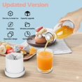 thumbnail image 3 of Pink 420ml USB Rechargeable Portable Blender with 6-Blade Head, 3.7V Compact Juicing Cup (7.3x23cm) for On-the-Go Fruit & Vegetable Drinks, Lightweight Single-Serve Mixer for Home, Office & Travel Use, 3 of 5