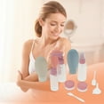 thumbnail image 3 of Unique Bargains 11 Pcs Travel Size Toiletries Bottles Containers Leakproof Squeezable Refillable Travel Bottles Set Pink Beige Blue, 3 of 6