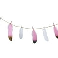 thumbnail image 1 of Boho Borlas Garland Banderín Garland Banderín Collar Colgante Decoración Con De Plumas, . Yuyangstore banderines, 1 of 8