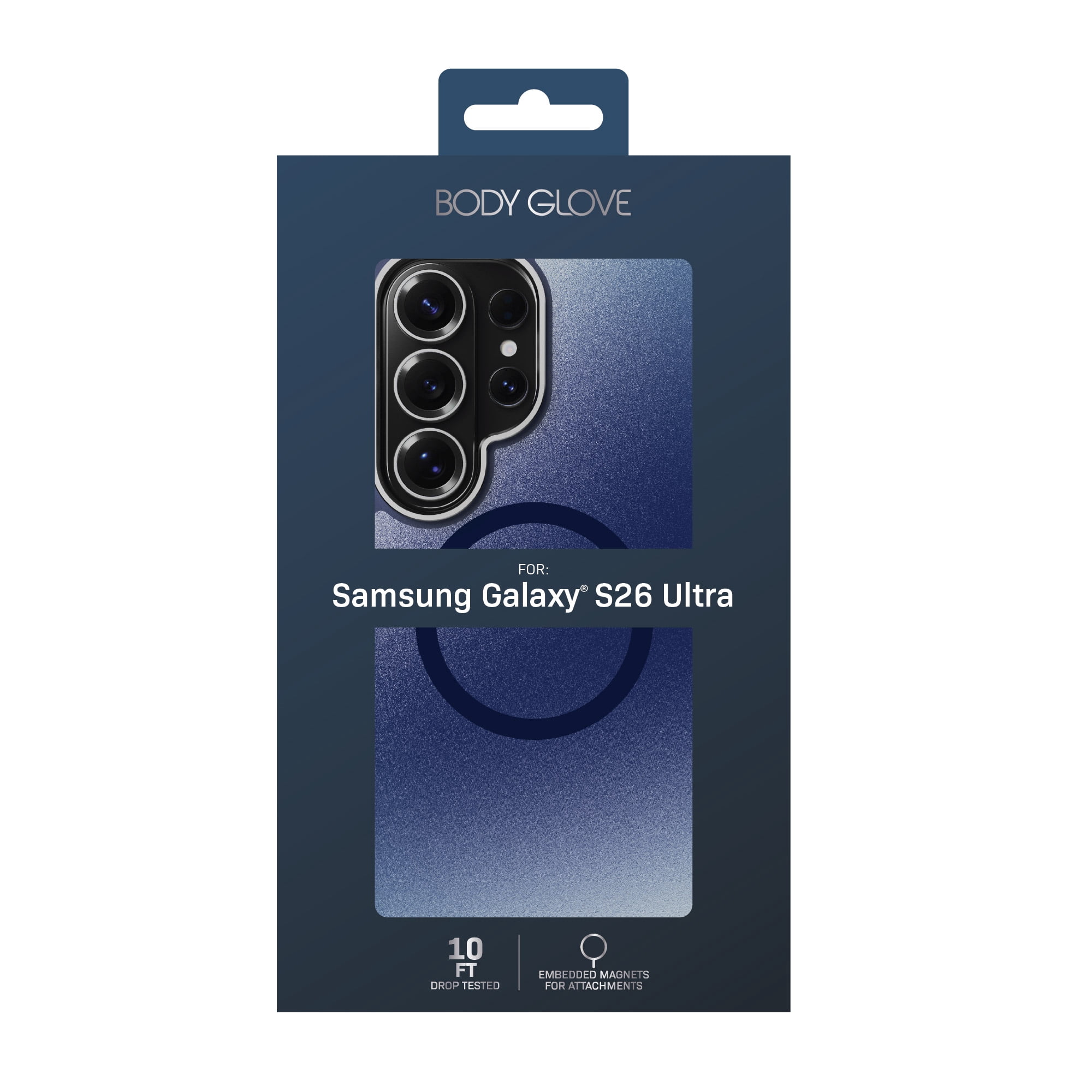 Body Glove Reflector Phone Case for Samsung Galaxy S26 Ultra, MagSafe Compatible - Metallic Navy Blue