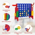 thumbnail image 2 of Costway 4 in A Row Jumbo 4-to-Score Game Set W/Storage Carrying Bag for Kids Adult, 2 of 12