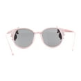 thumbnail image 4 of Girls Plastic Unicorn Charm Thin Plastic Round Horn Rim Sunglasses Pink, 4 of 4