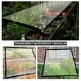 thumbnail image 4 of Bxaolu 6.6x10ft Clear Tarp with Grommets, Water-Resistant Clear Heavy Duty Tarps, Clear Thickened&nbsp;Tarps for Patio Fencing, &nbsp;Gazebo Porch Balcony Pergola, 4 of 9