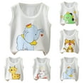 thumbnail image 3 of Baby Boy's Tank Tops Cute Cartoon Print Round Neck Vest Kids Sleeveless Undershirt Tees, 3 of 3