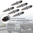 thumbnail image 2 of 6 Pcs Injecteur de Carburant Diesel à Rail Commun Compatible avec Dodge Cummins Camion Ram 6,7 L 2007-2012, 2 of 12