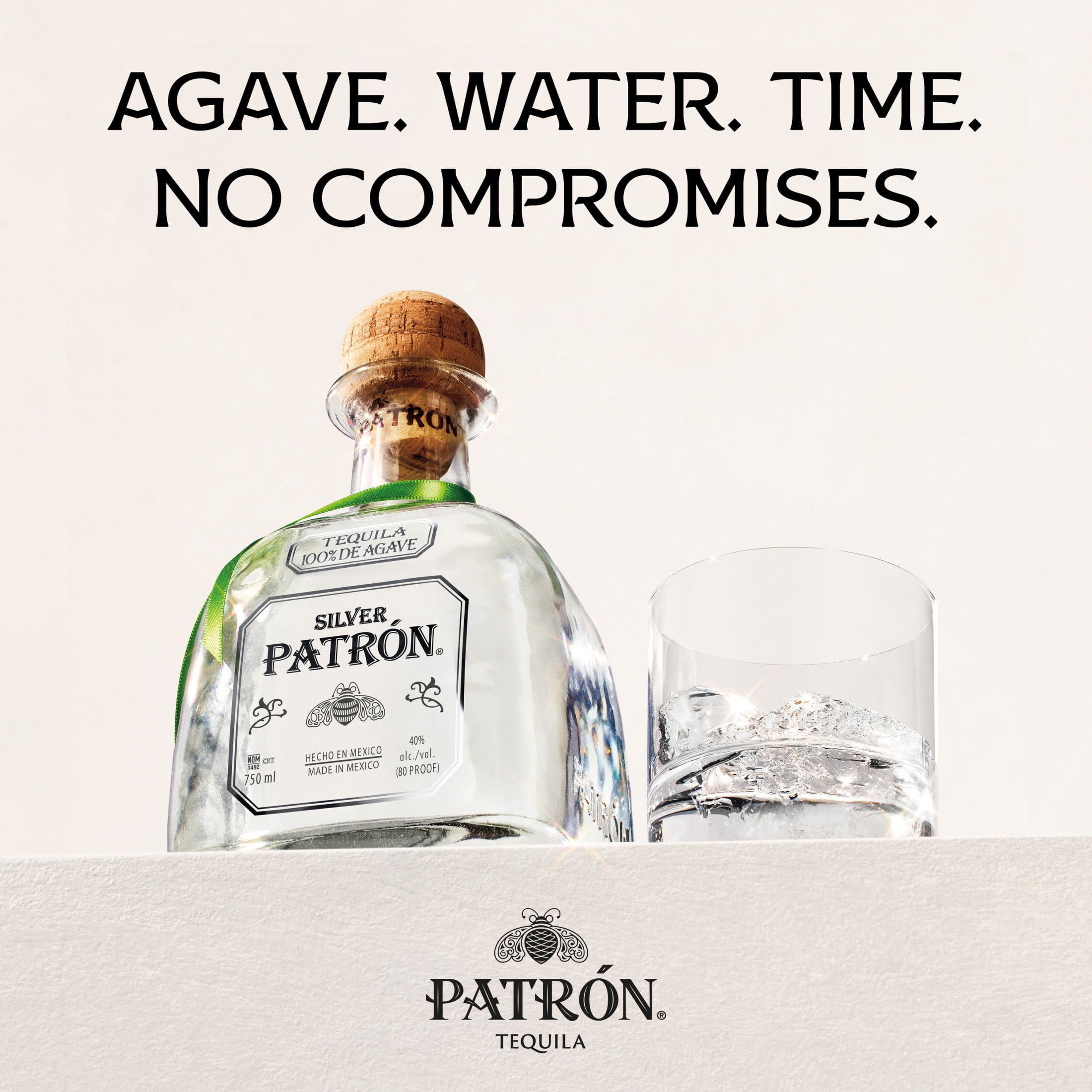 PATRÓN Silver Tequila 750ml 40% Patron Silver Tequila, 40% ABV - 750 mL Bottle - Walmart.com