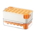 thumbnail image 2 of ​Dual-Layer Ice Ball Maker Kit with Storage Box - Food Grade BPA-Free PP/PET, Slow-Melting Spheres for Whiskey & Cocktails, 2 Silicone Molds + Scoop, Dishwasher-Safe Bar Essentials Yellow, 2 of 8