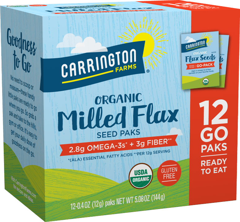 Carrington Farms Organic Flax Seed Paks, 12 Ct