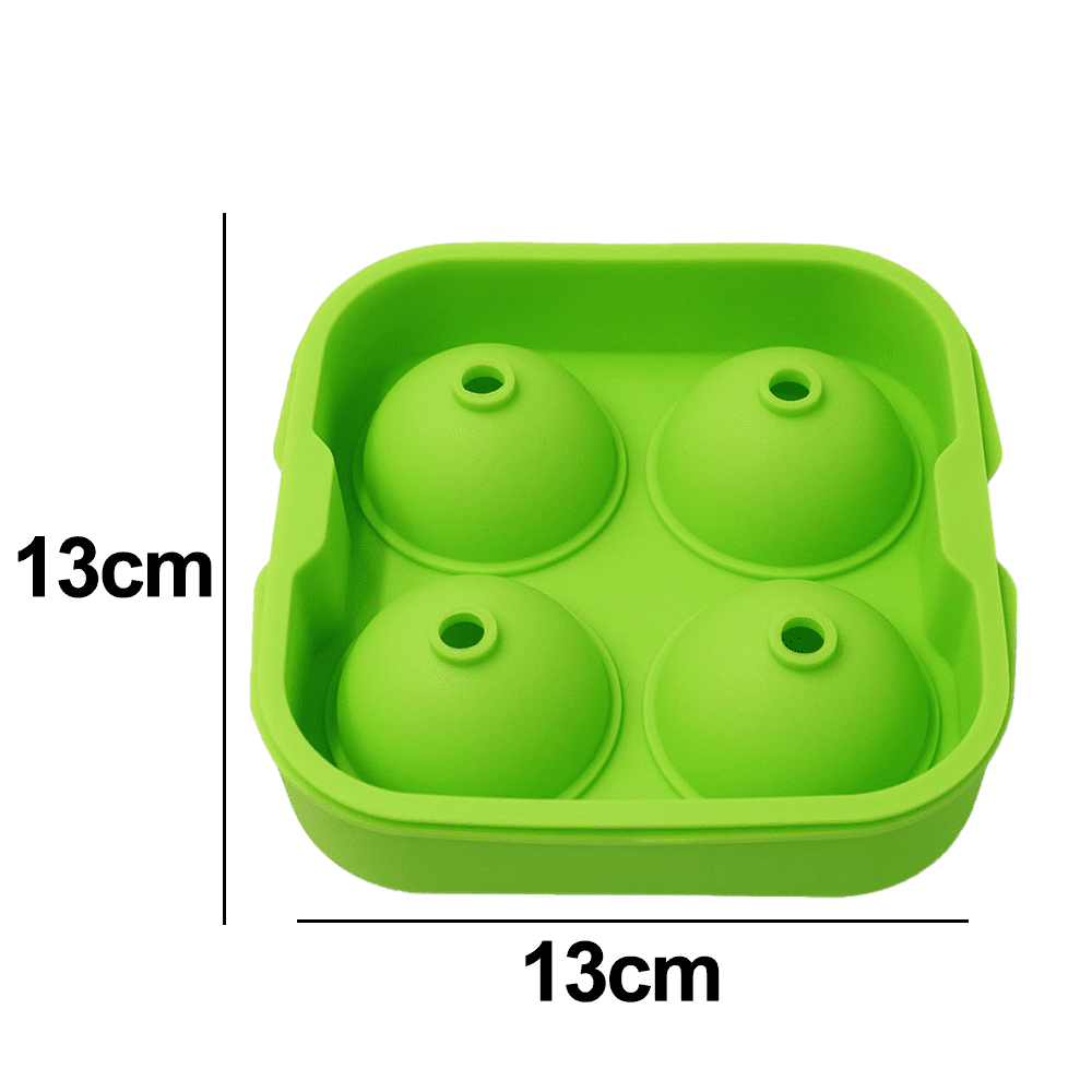 Hutzler Green 1-Inch Ice Sphere Ice Trays (2-Pack)