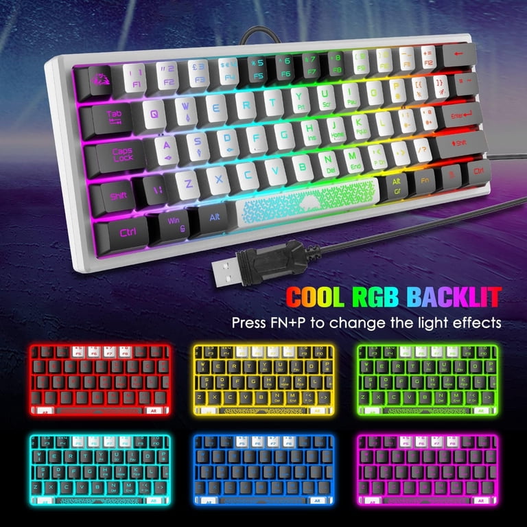 ZIYOU LANG K61 60% Percent Gaming Keyboard Compact RGB Chroma