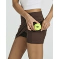 thumbnail image 3 of Real Essentials 3 Pack: Women's 16" Active High Waisted Skort Skirt Pockets - Running Tennis Golf Gym (Available In Plus), 3 of 7