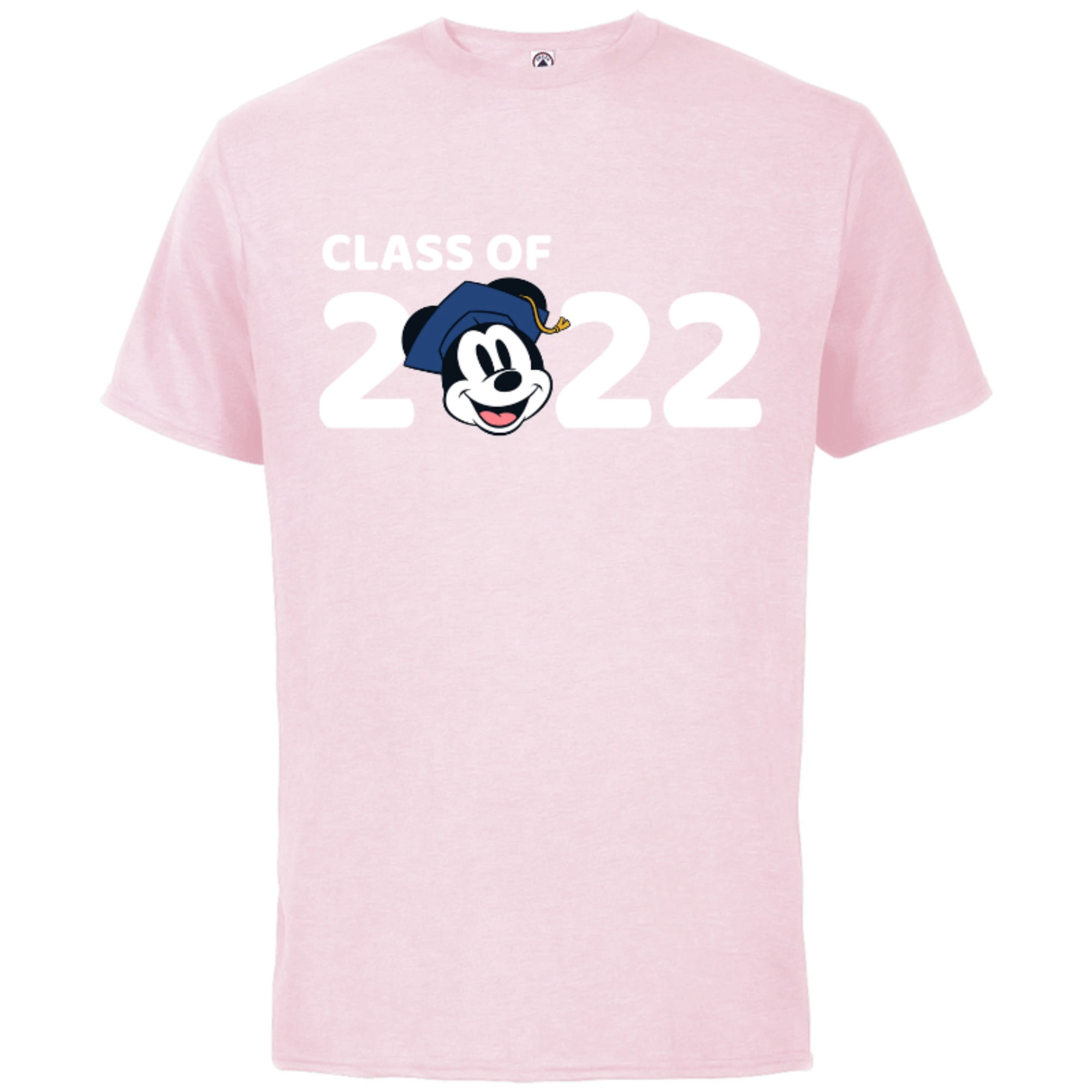 Disney Mickey Mouse Class Of 22 Short Sleeve Cotton T Shirt For Adults Customized Soft Pink Walmart Com
