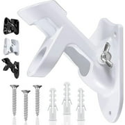 Flag Pole Holder for Outside House, Flag Holder, Flag Holders for Outside, Heavy Duty Flag Pole Mounting Bracket, Flag Bracket, Aluminum Rust Free Coated, Stainless Hardware 1" Diameter (White)