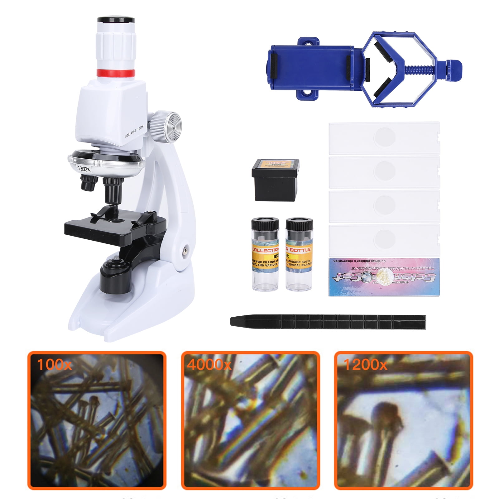 ESTINK 1200X Microscope,HD Microscope,Children Microscope Set With