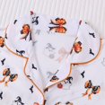 thumbnail image 5 of Halloween Pajamas Women 2026, Cute Satin Ghost Pumpkin Print Short Sleeve Button Top and Shorts Matching Sleepwear Pajamas, 5 of 5