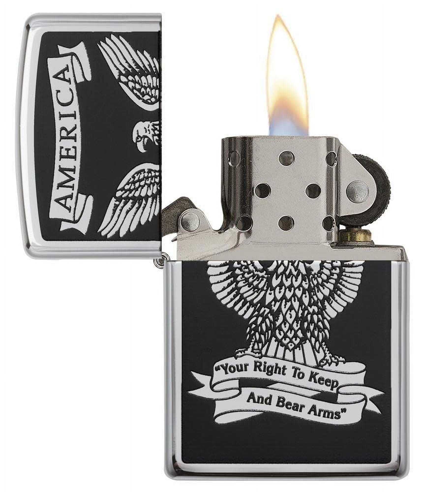 Zippo Eagle High Polish Chrome Pocket Lighter