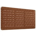 thumbnail image 2 of Sparta Weave Vegan Leather Full Headboard in Walnut Brown, 2 of 7