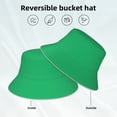 thumbnail image 5 of Naloa Forestgreen Reflective Double-Sided Bucket Hat, Sun Hat, Soft and Breathable for Gardening, Beaching, Camping, Hiking, Fishing, 5 of 9