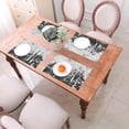 thumbnail image 6 of XMXY Woven Placemats Set of 6 PCS, Grey Abstract Texture Table Mats Washable Heat Resistant Placemats, 6 of 6