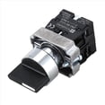 thumbnail image 4 of 8piezas 22 mm de Enclavamiento 2 NO 3-Posicion del Selector Selector Giratorio ZB2-BE101C Negro, 4 of 5