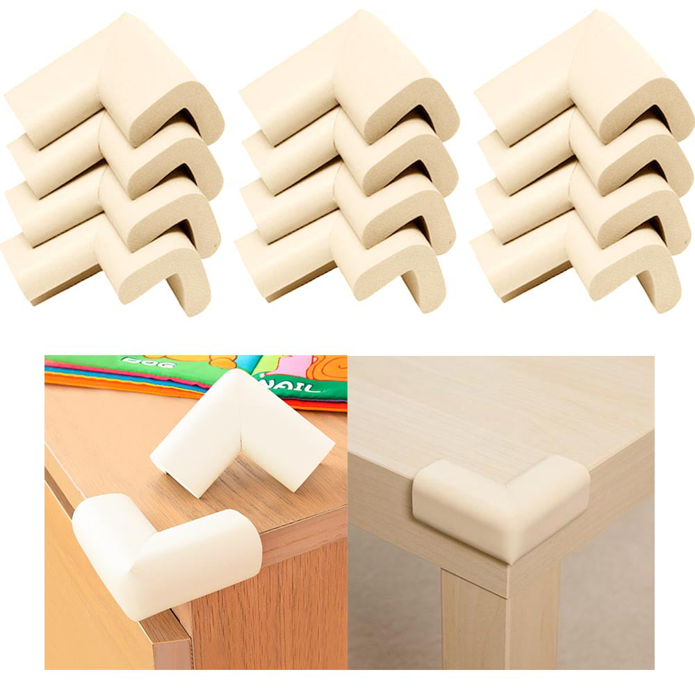 Baby Table Desk Edge Guard Protector/Bumpers 4 Corners Cushion Set EXTRA THICK 